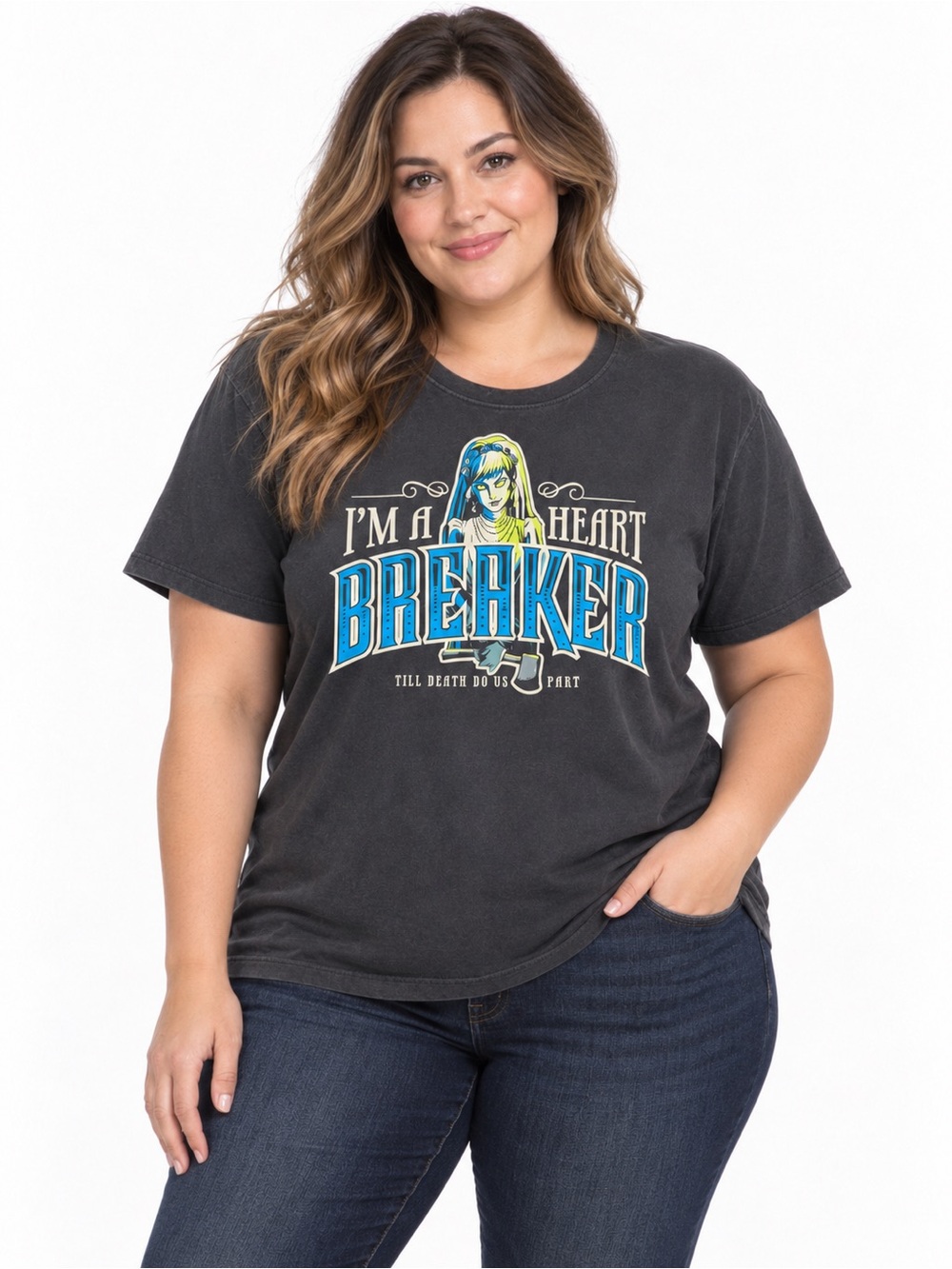 Disney Heart Breaker Graphic Tee - Charcoal Size XL